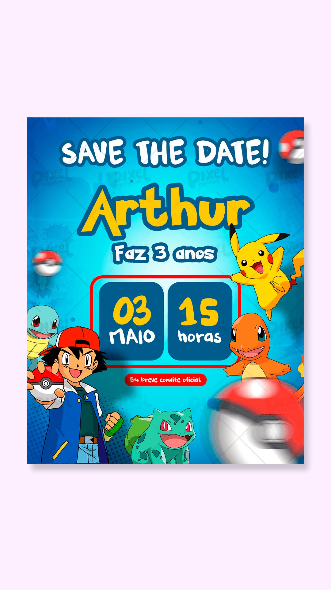 Save The Date Pokémon Exploradores Da Diversão