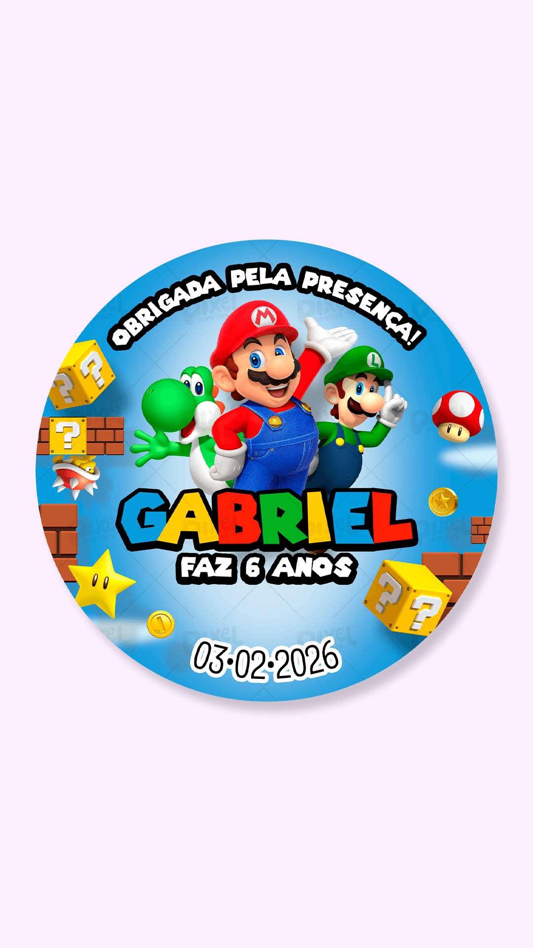 Tag Redonda Super Mario