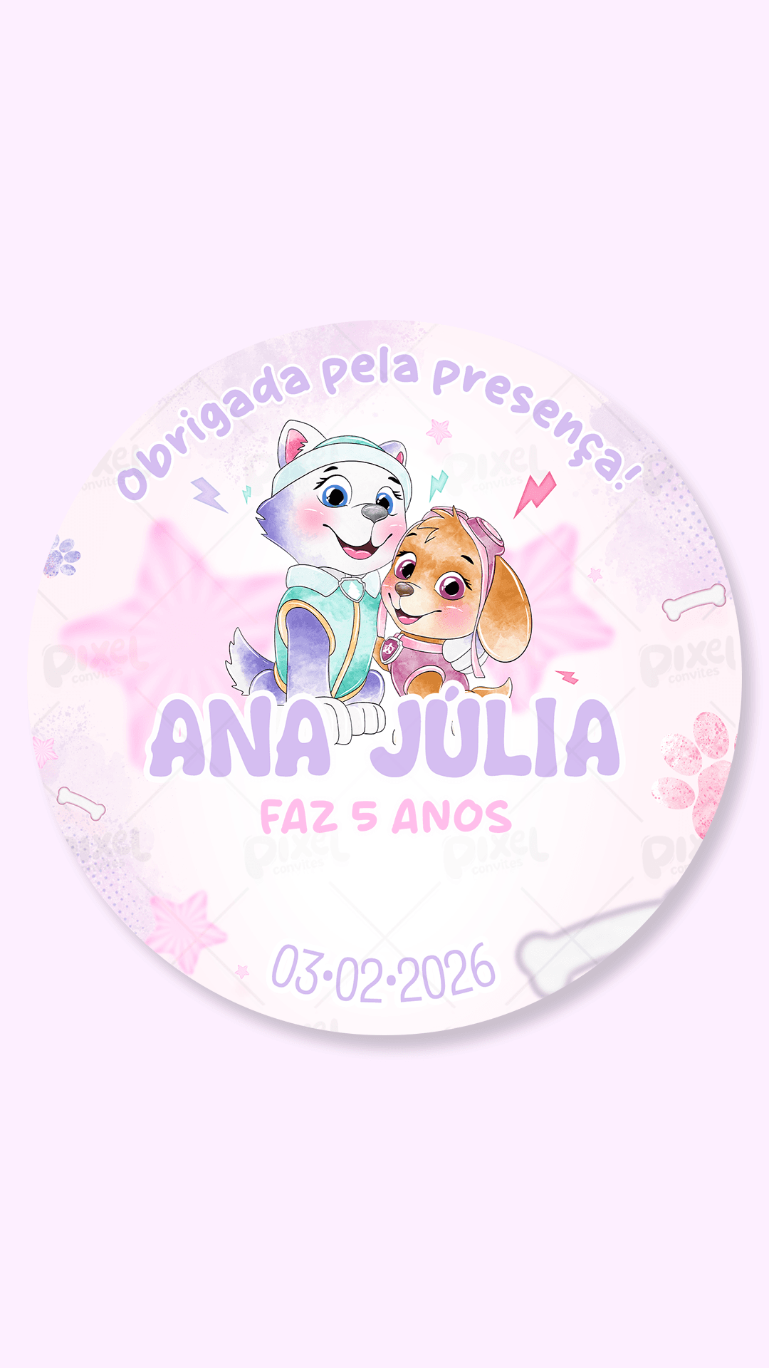 Tag Redonda Aventura Com Skye e Everest