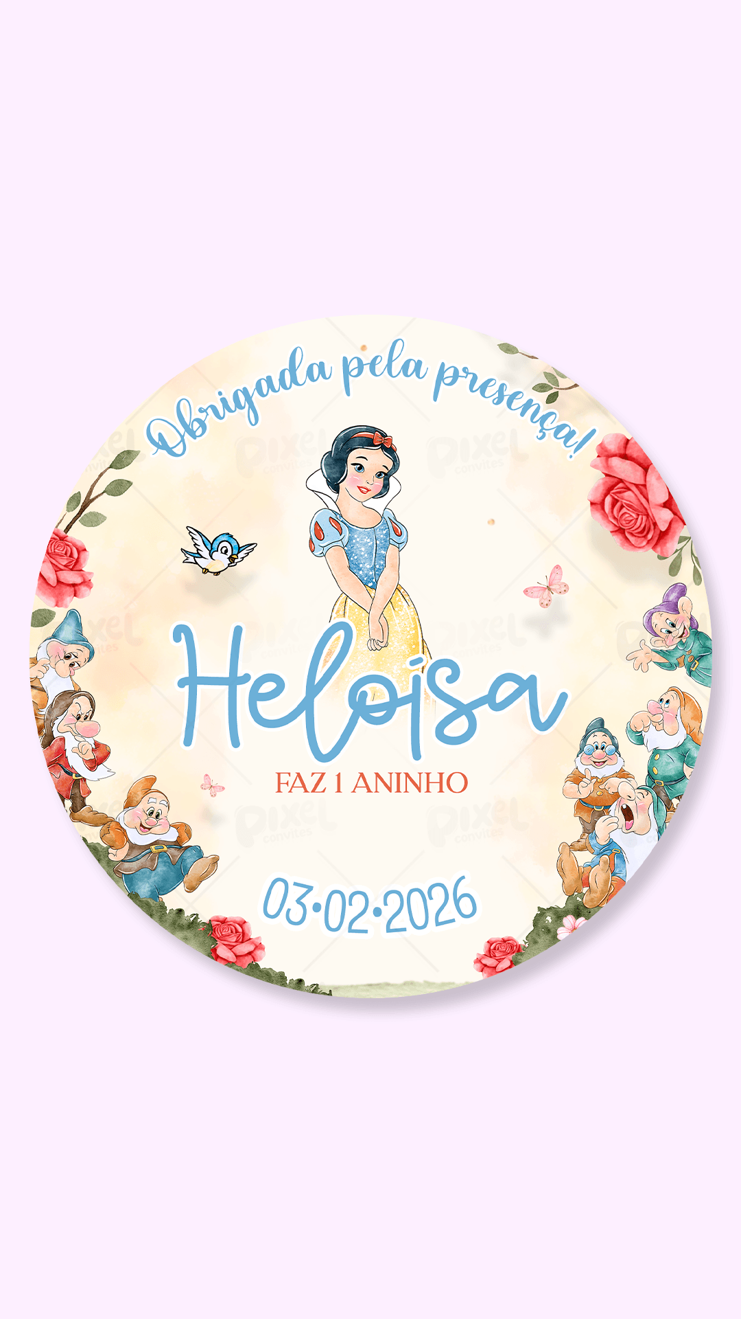 Tag Redonda Bosque Da Branca De Neve