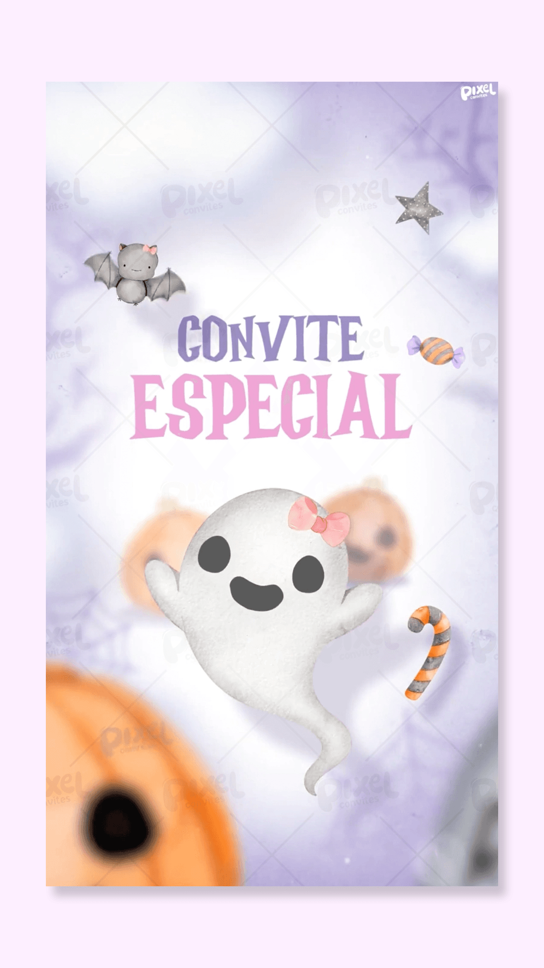 Convite Animado Halloween A Noite Das Monstrinhas