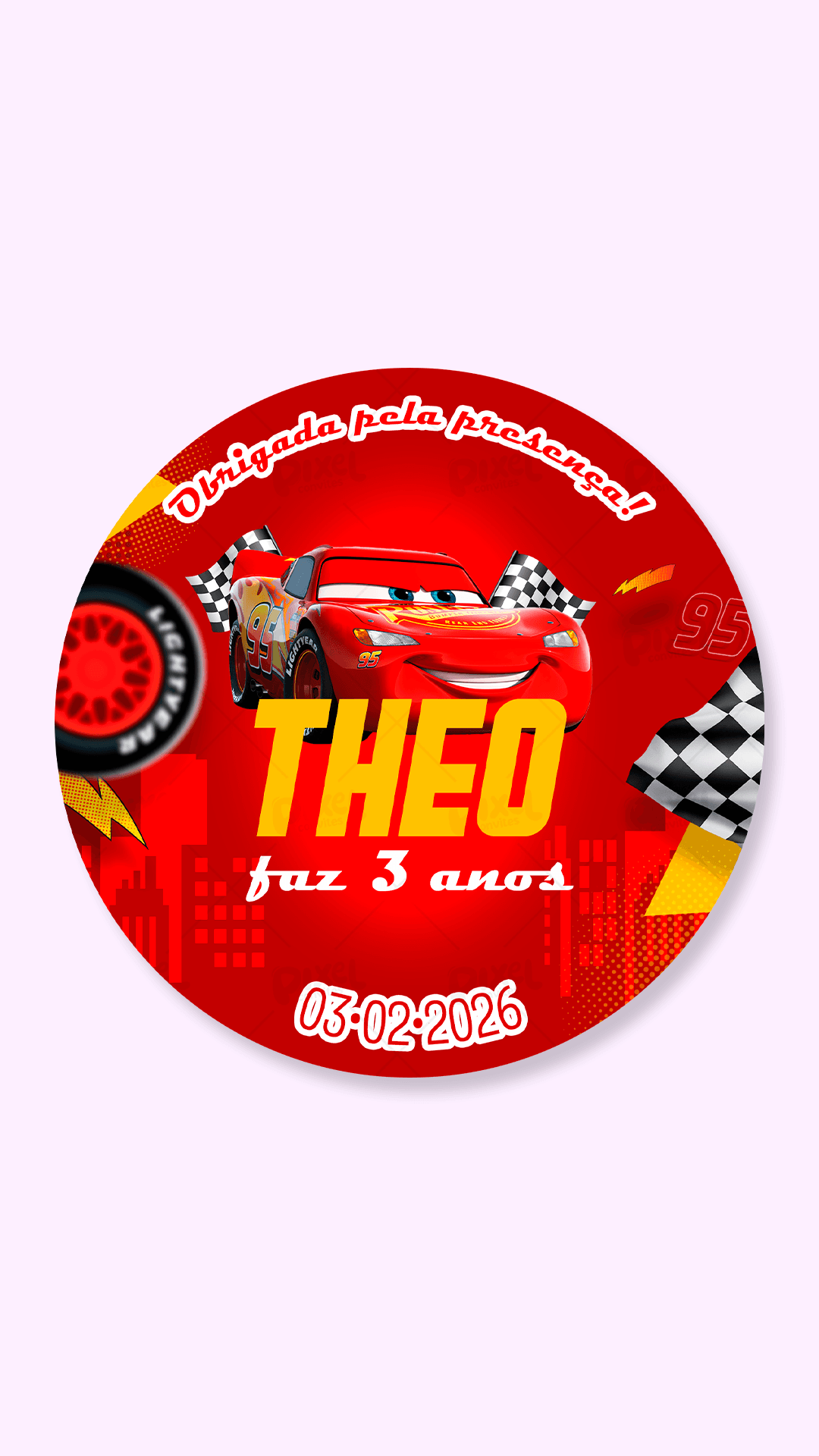 Tag Redonda Aventura com Relâmpago McQueen