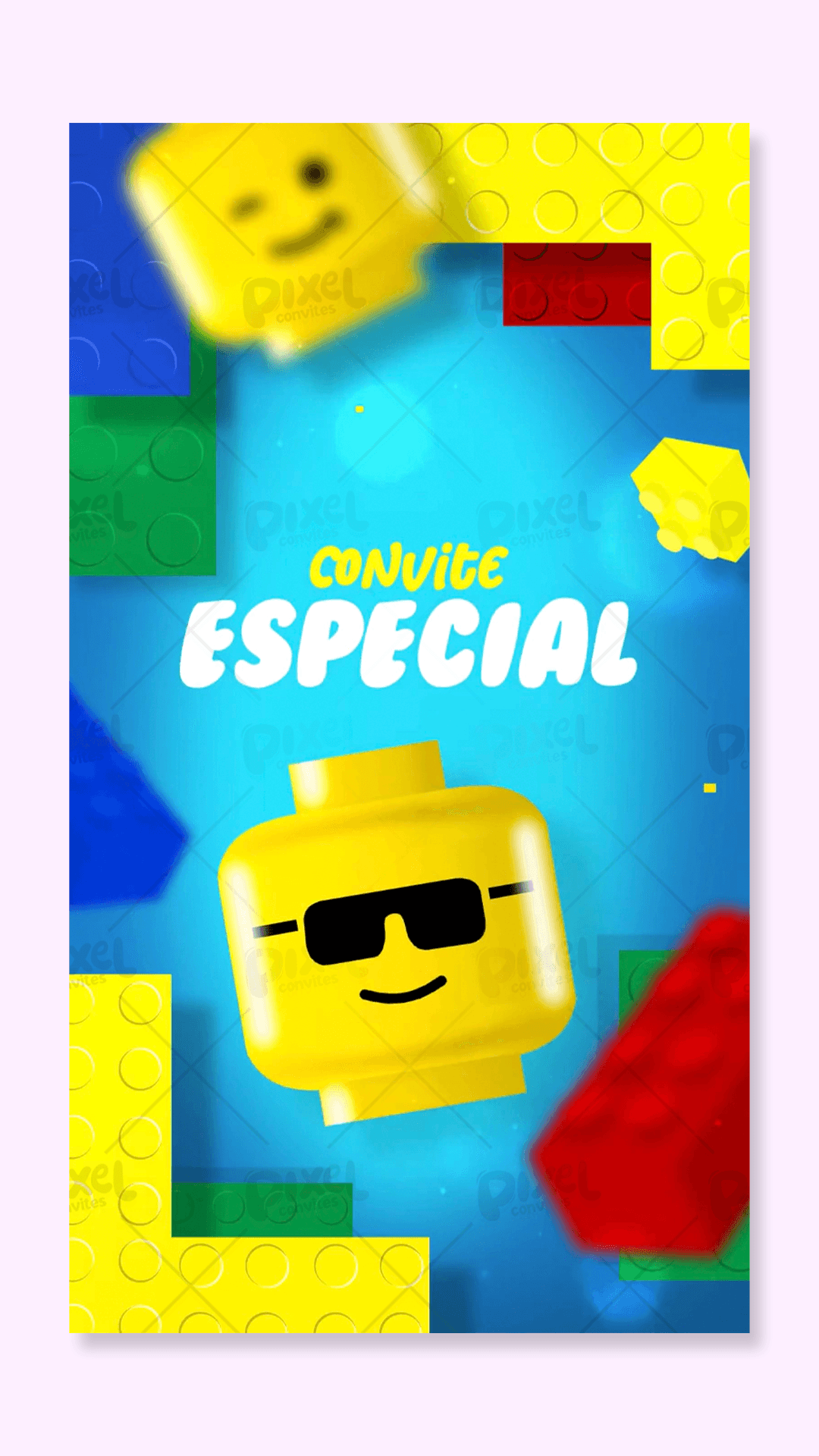 Convite Animado Festa Lego
