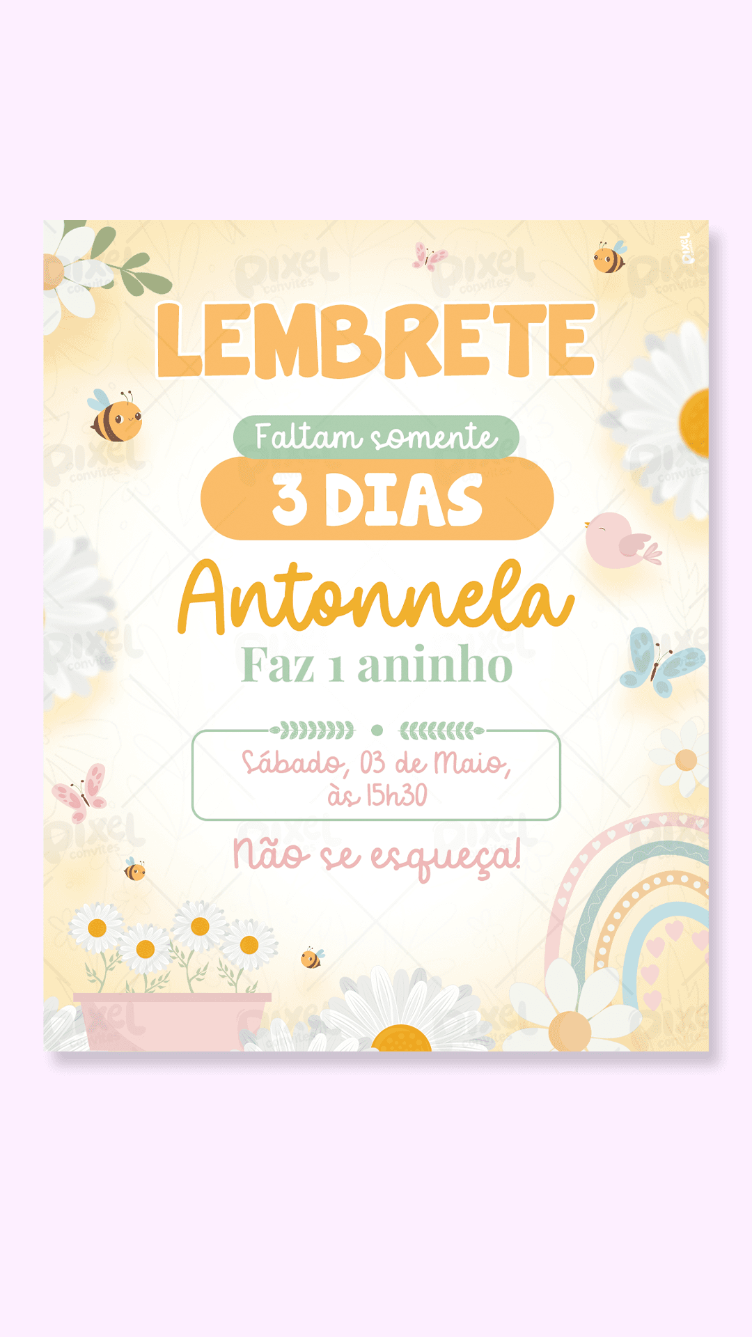 Lembrete Jardim Das Margaridas