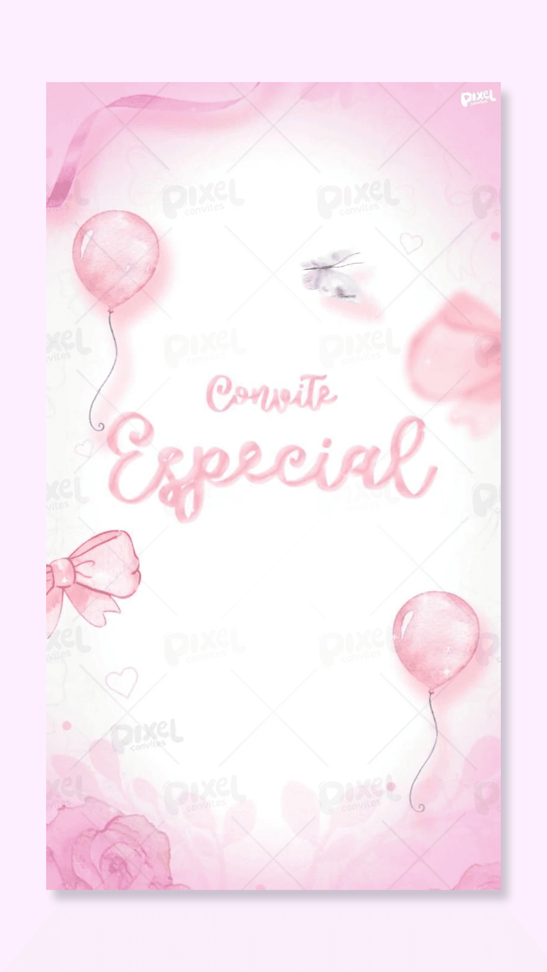 Convite Animado Festa De Laços