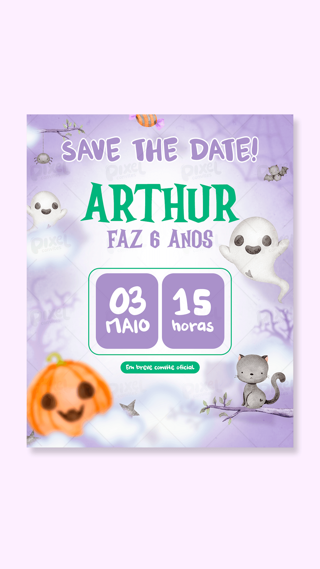 Save The Date Halloween A Noite Dos Monstrinhos
