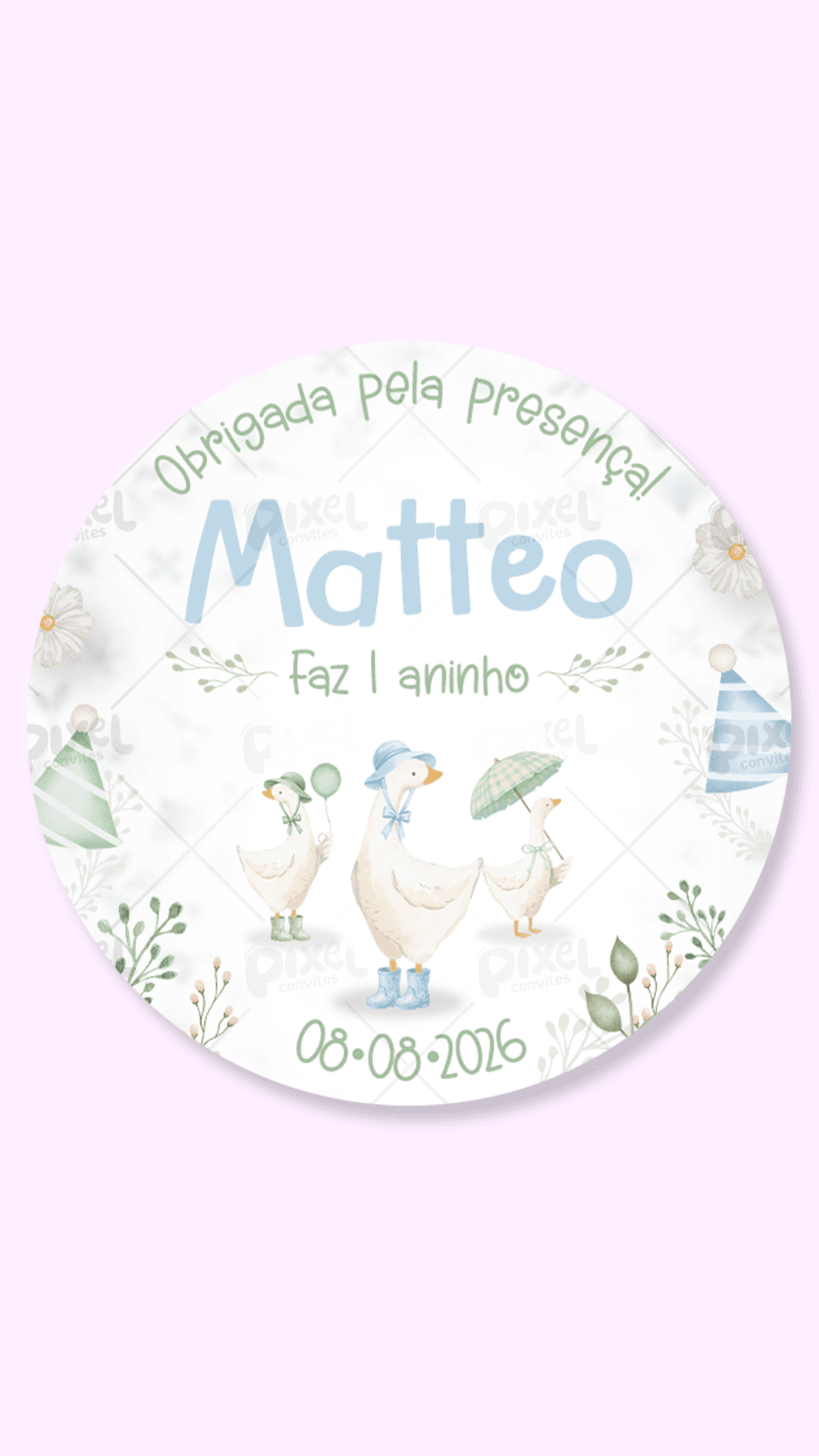 Tag Silly Goose A Festa Dos Gansos - Azul