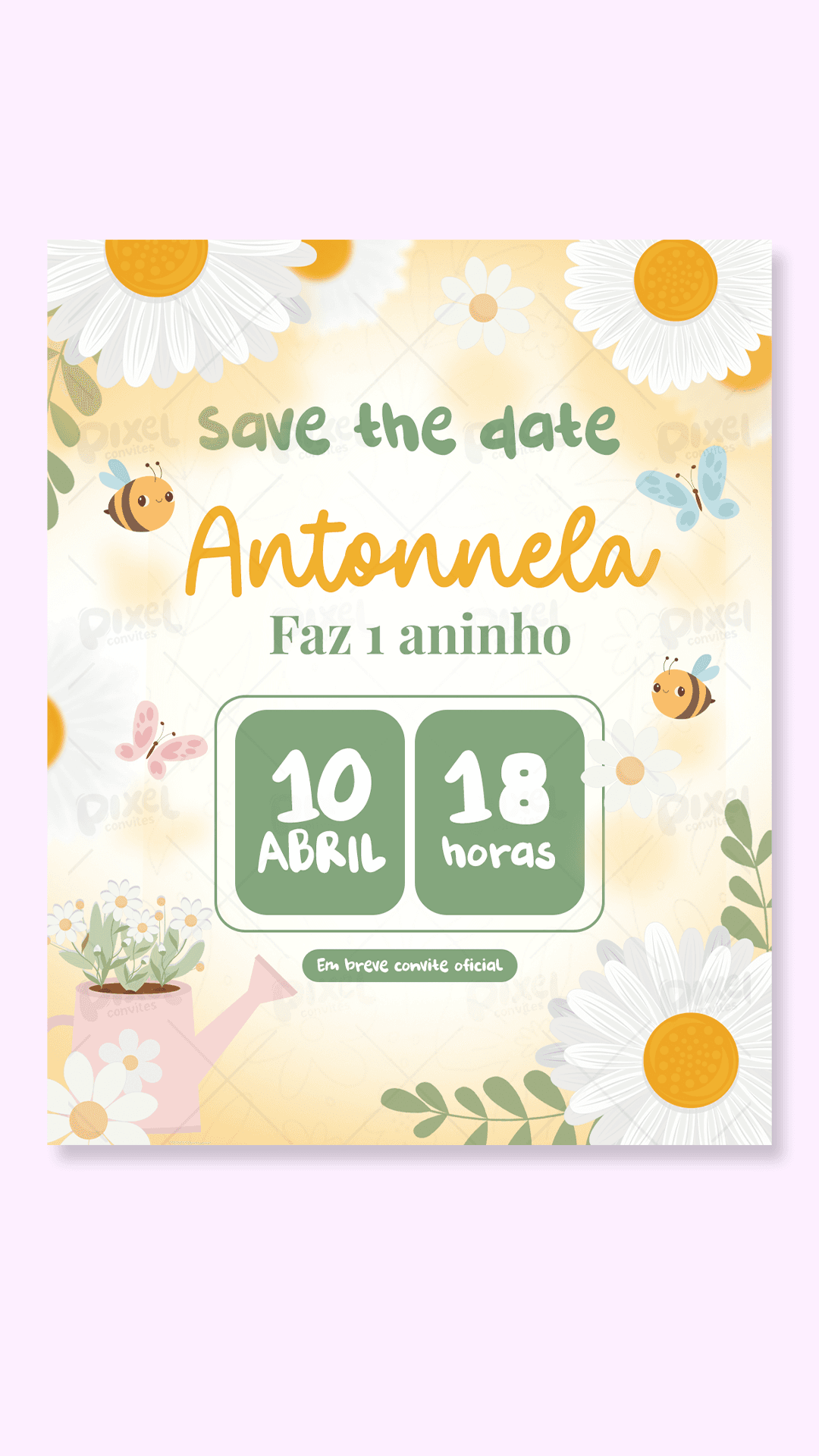 Save The Date Jardim Das Margaridas
