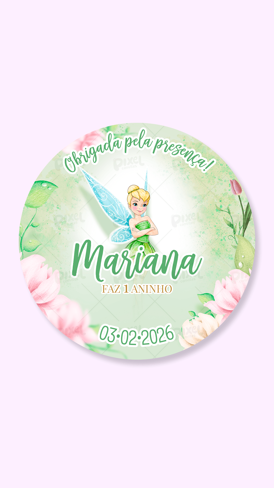 Tag Redonda Mundo Da Sininho