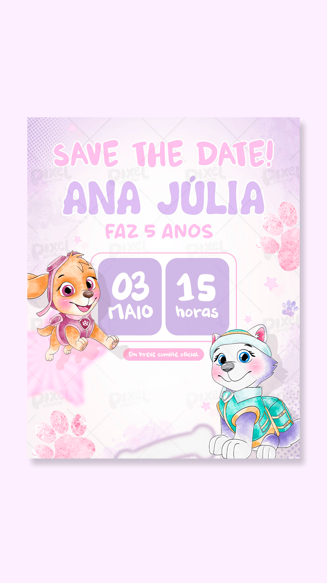 Save The Date Aventura Com Skye E Everest
