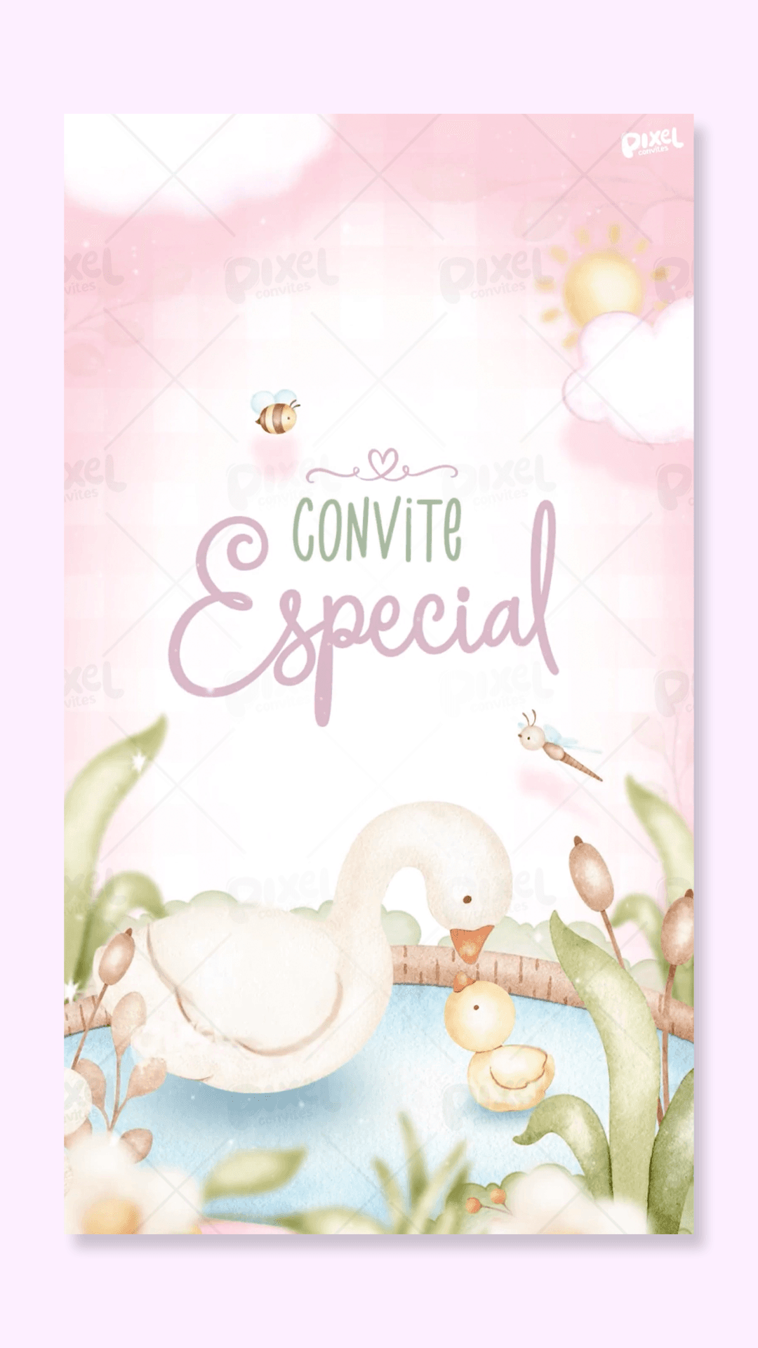 Convite Animado Festa No Lago