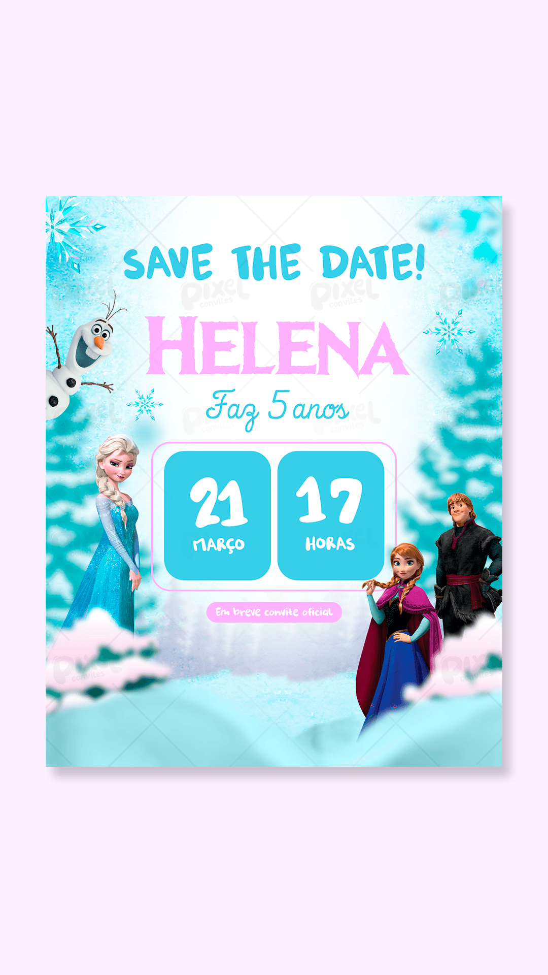 Save The Date Frozen Uma Aventura Congelante