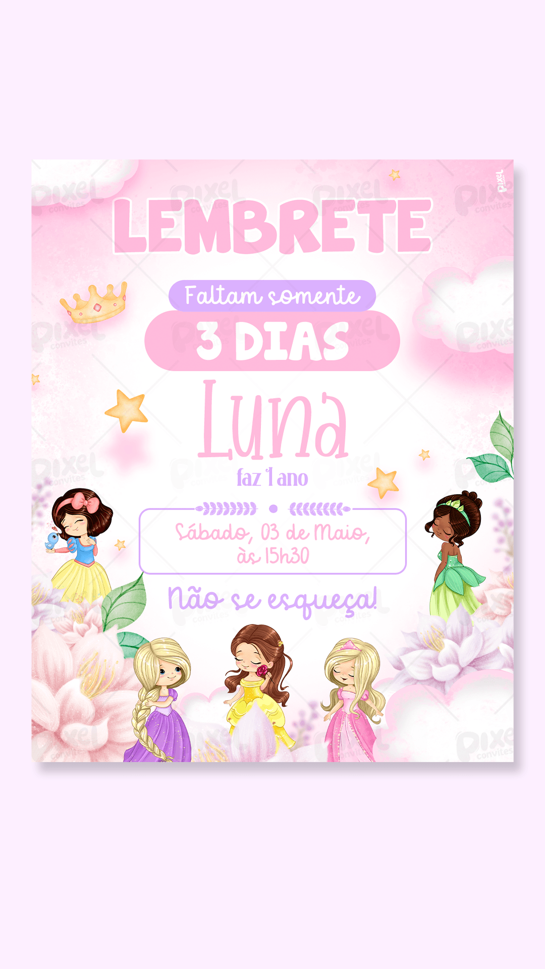Lembrete Princesas Da Disney Baby Uma Nova Princesa No Reino
