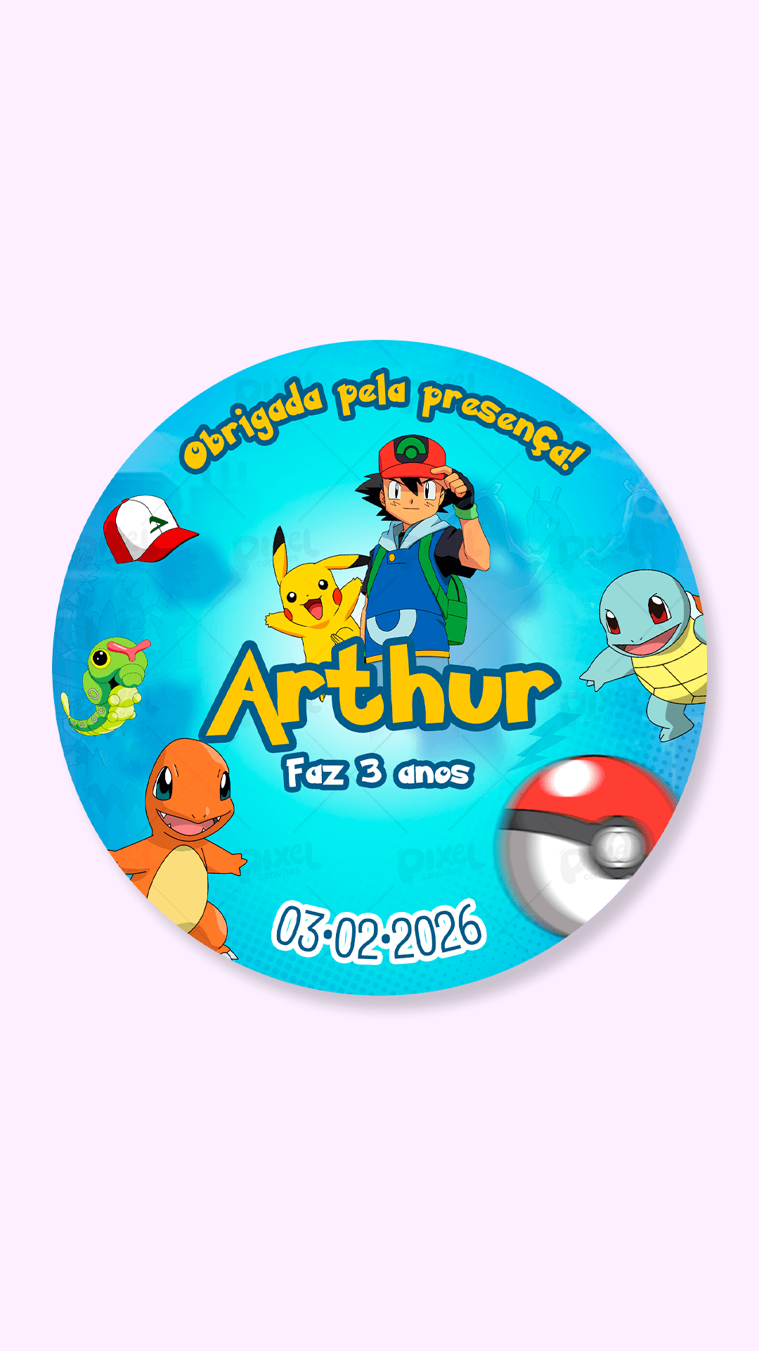 Tag Redonda Pokémon Exploradores Da Diversão