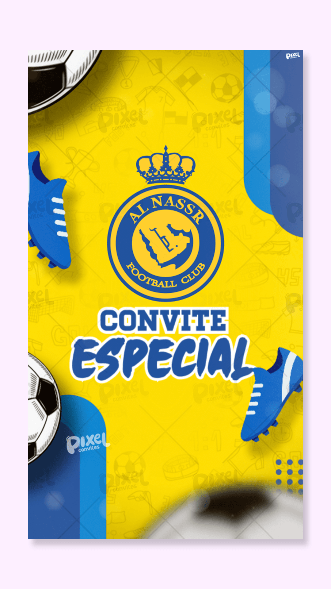 Convite Animado Cristiano Ronaldo Al Nassr