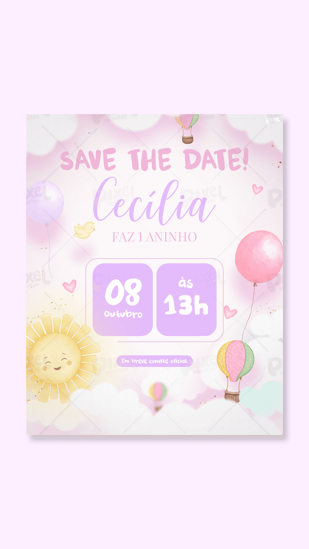 Save The Date 365 Dias De Sorrisos - Menina